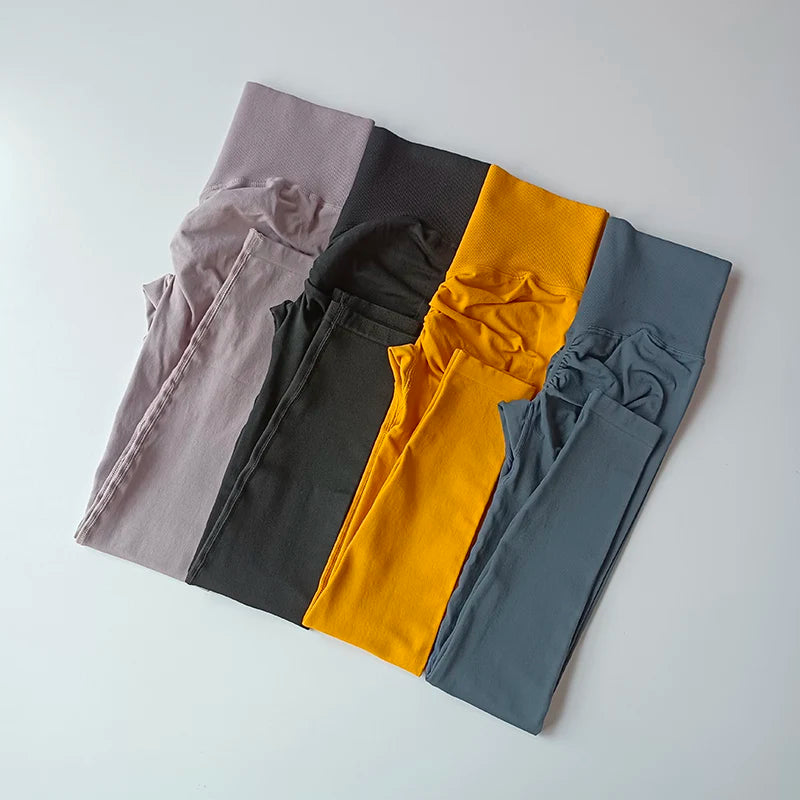 Seamless High-Waist Yoga Leggings for Women - Push-Up Fitness Tights for Enhanced Support and Comfort