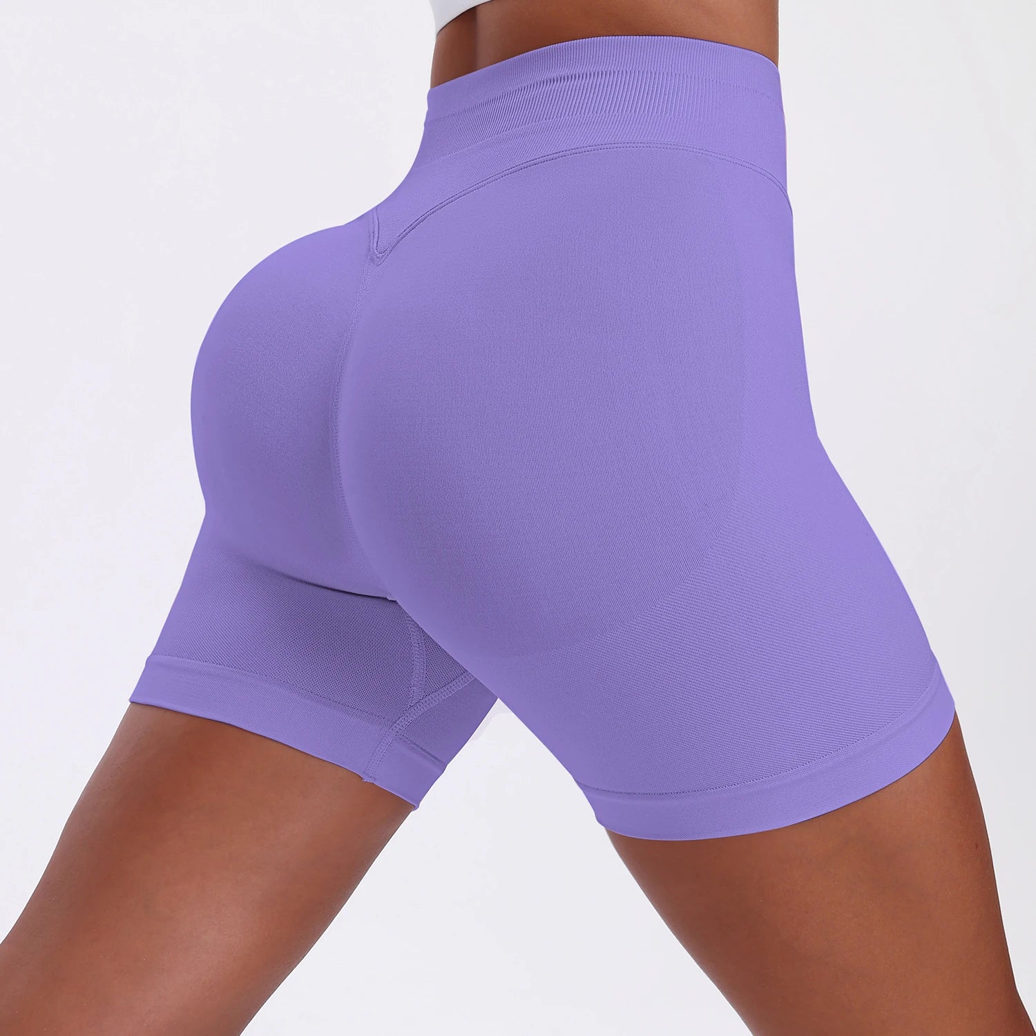 High-Waisted Women's Yoga Shorts - Stylish and Functional Fitness Leggings for Summer Running