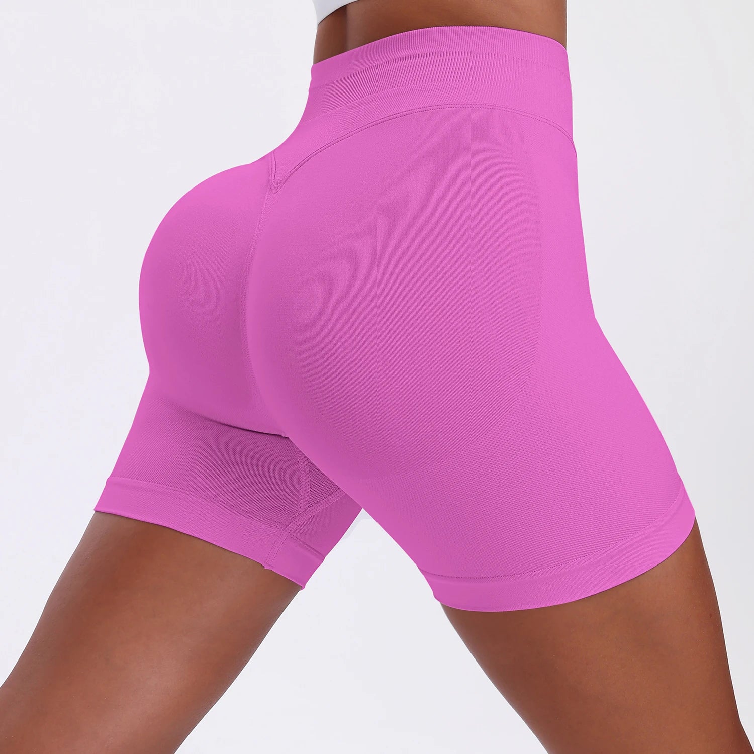 High-Waisted Women's Yoga Shorts - Stylish and Functional Fitness Leggings for Summer Running