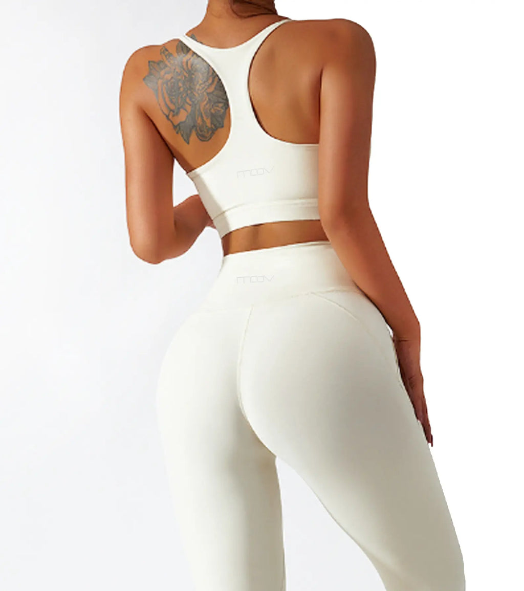Woman Racerback Performance Workout Clothes Sports Bra