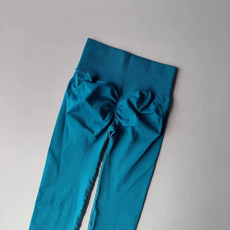 Seamless High-Waist Yoga Leggings for Women - Push-Up Fitness Tights for Enhanced Support and Comfort