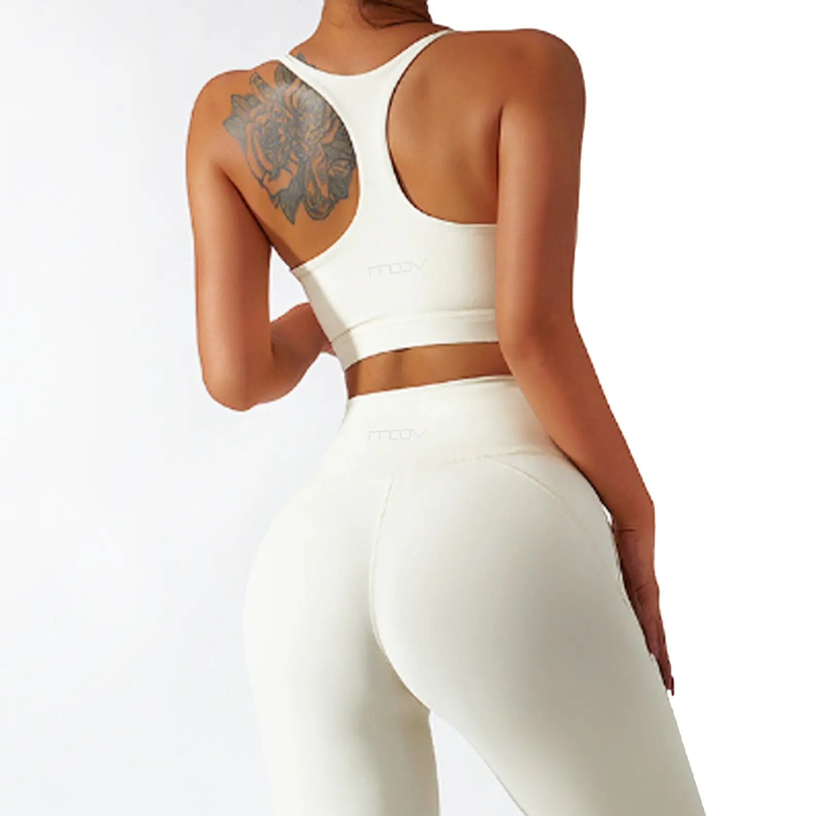 Woman Racerback Performance Workout Clothes Sports Bra