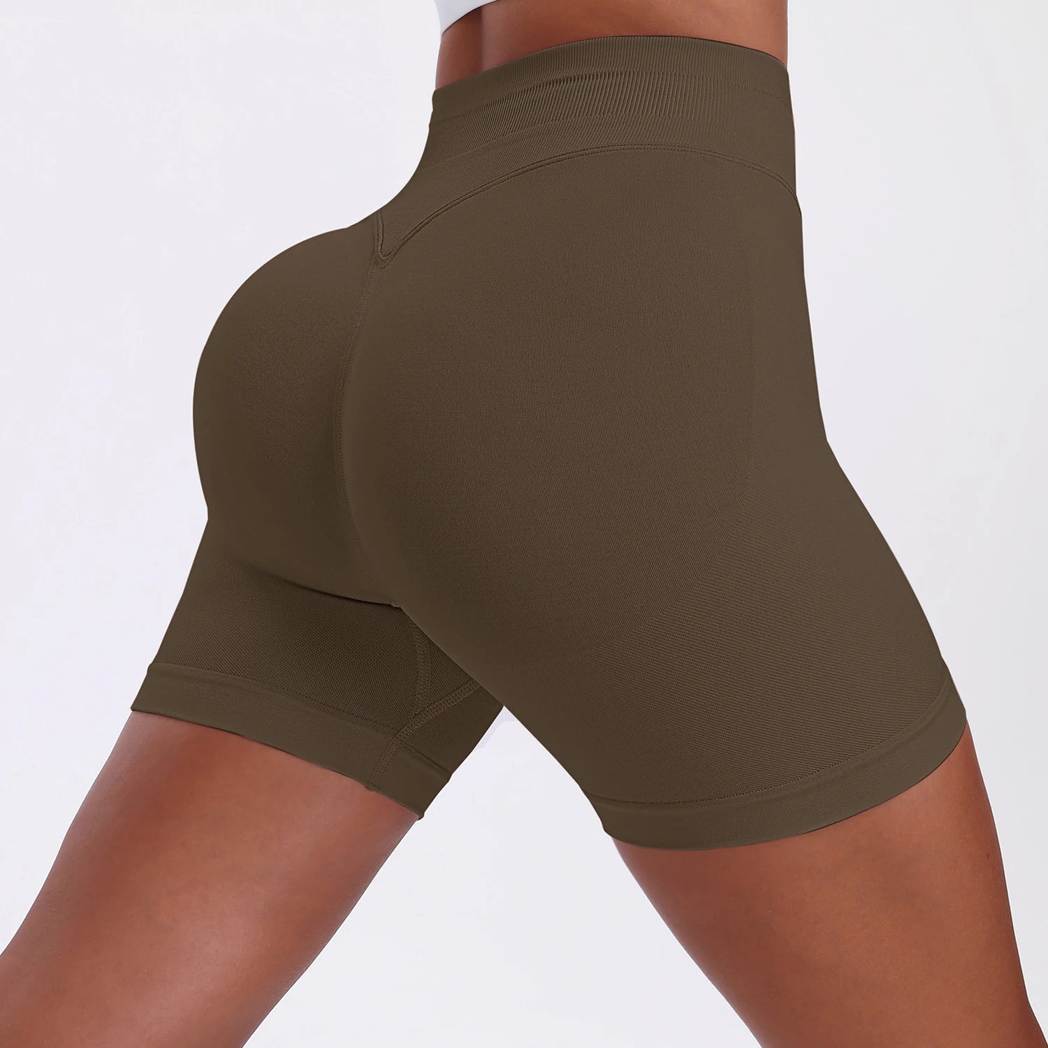 High-Waisted Women's Yoga Shorts - Stylish and Functional Fitness Leggings for Summer Running