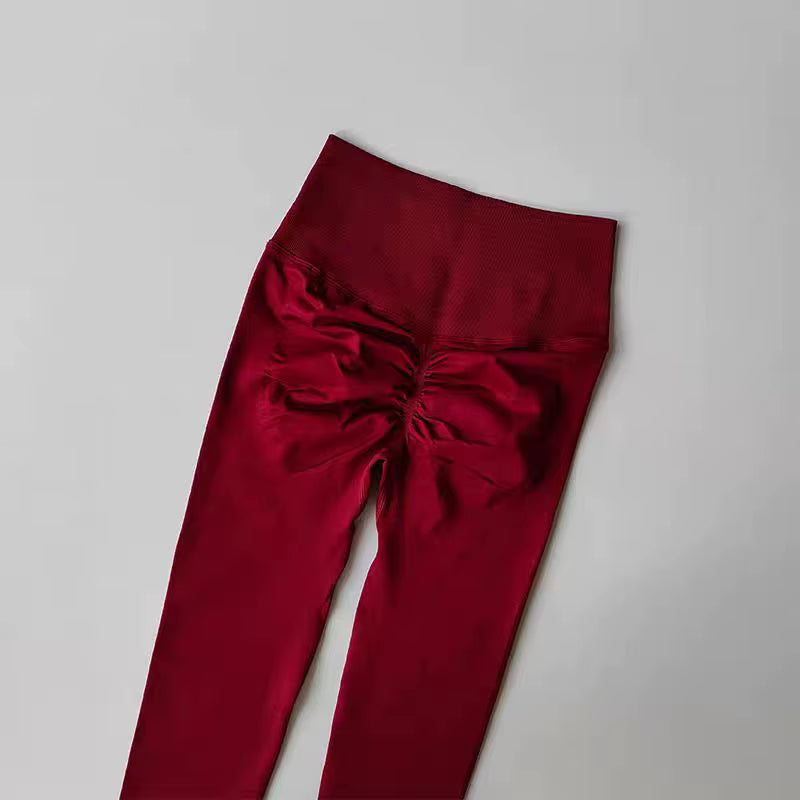 Seamless High-Waist Yoga Leggings for Women - Push-Up Fitness Tights for Enhanced Support and Comfort