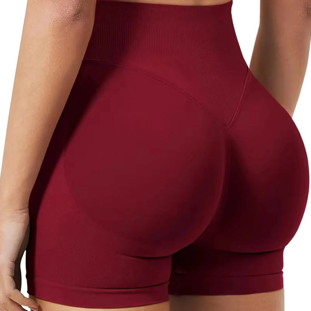 High-Waisted Women's Yoga Shorts - Stylish and Functional Fitness Leggings for Summer Running