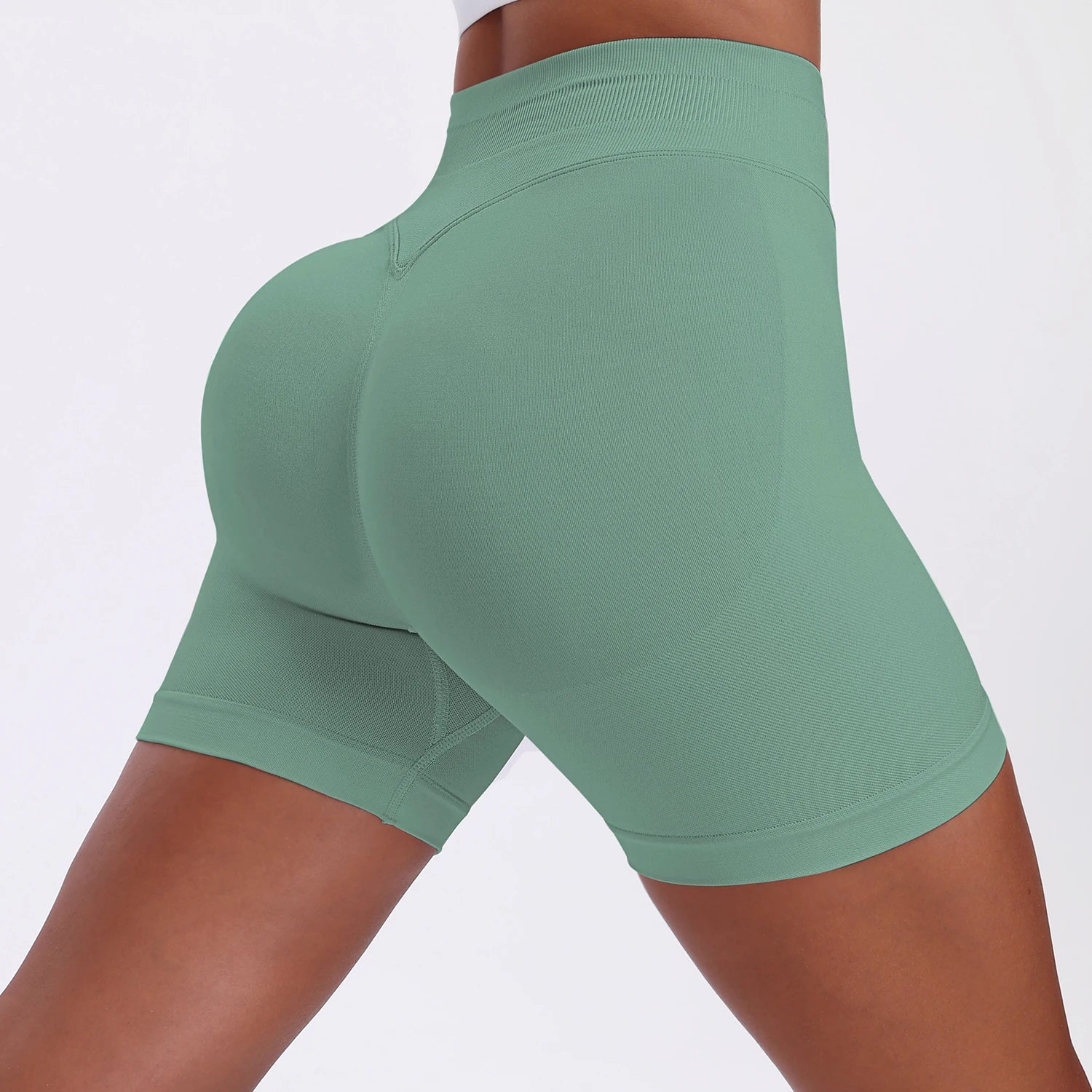 High-Waisted Women's Yoga Shorts - Stylish and Functional Fitness Leggings for Summer Running