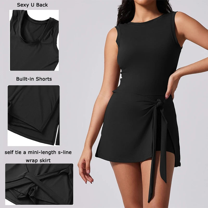 The Boat-Neck Skort Dress